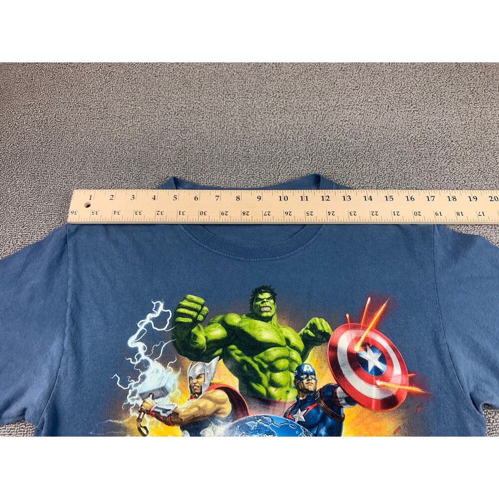 Universal Studios Women's S Blue Orlando Resorts Marvel Avengers T-Shirt‎ - Picture 5 of 8